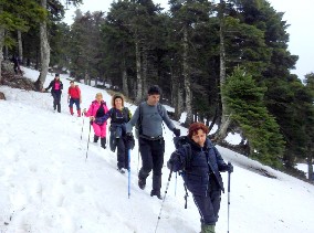 Εξόρμηση στο χιονισμένο Ξηροβούνι
