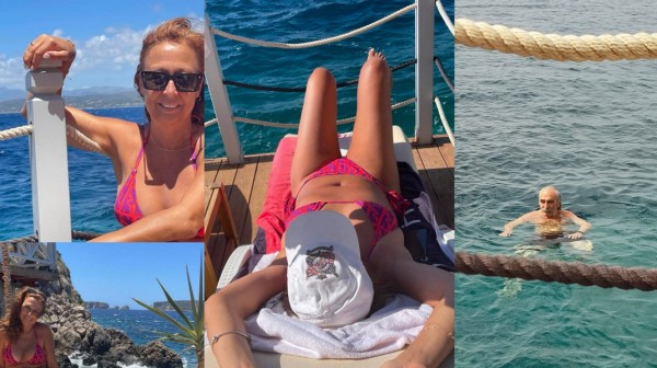 Ανέμελες στιγμές στην Πύλο για τον Γιάννη Λαλιάρη και την Τζοβάννα Γκόγκου