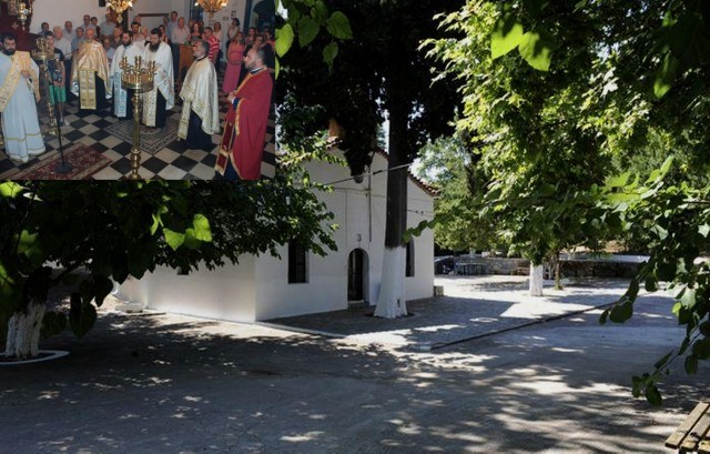 ΘΕΟΛΟΓΟΣ: Πανηγύρι στο εκκλησάκι της Παναγίας με την Φιλαρμονική της Αστυνομίας
