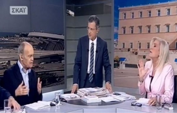 Καβγάς με ...πατάτες μεταξύ Αυλωνίτου και Ρωμανιά στον αέρα (VIDEO)