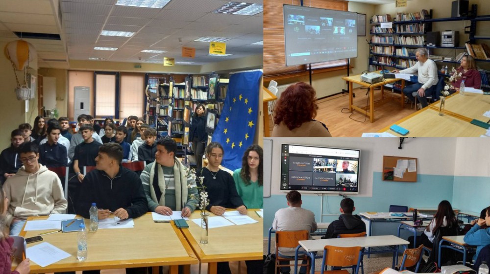 Διαδικτυακή συνάντηση του 1ου Προτύπου Λυκείου Χαλκίδας με τον ευρωβουλευτή Νίκο Παπανδρέου