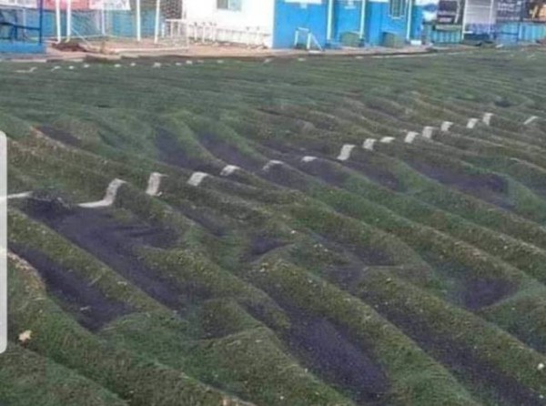Το γήπεδο της Δροσιάς ...ζάρωσε μετά την καταιγίδα