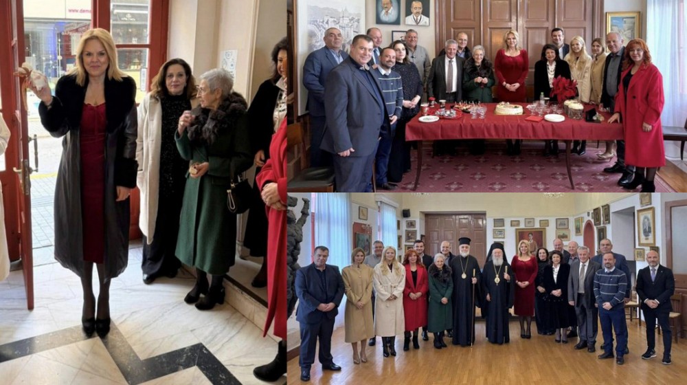 ΧΑΛΚΙΔΑ: Η Δήμαρχος έσπασε το ρόδι στο Δημαρχείο και μετά έκοψε την πίτα της παράταξης