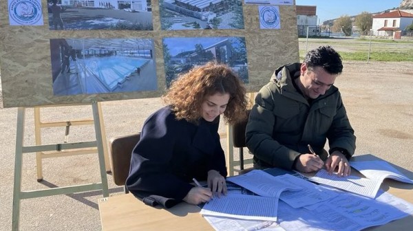 ΑΛΙΒΕΡΙ : Στην τελική ευθεία η κατασκευή του Κλειστού Κολυμβητήριου