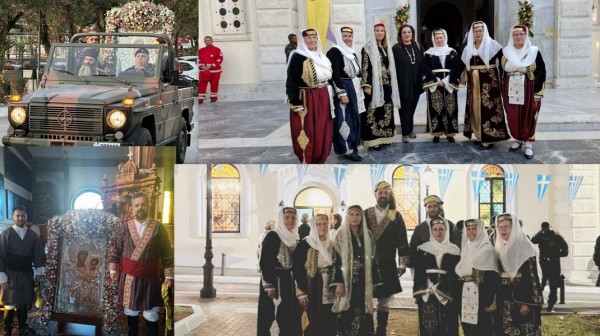 ΧΑΛΚΙΔΑ: Οι Καππαδόκες της Εύβοιας στην υποδοχή της εικόνας της Παναγίας Οδηγήτριας από το Άγιο Όρος