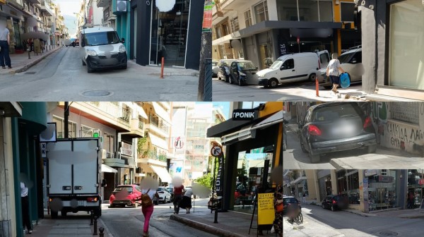 ΧΑΛΚΙΔΑ: Εξοργιστικές παράνομες σταθμεύσεις πάνω σε πεζοδρόμια
