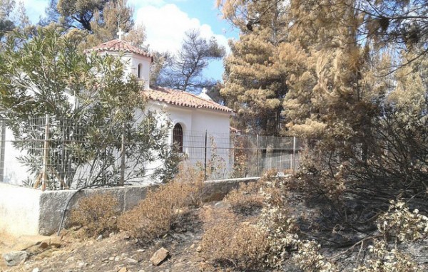Η γιορτή του Αγίου Θεοδοσίου στο πυρόπληκτο μοναστήρι του Αγίου Νικολάου Λίμνης