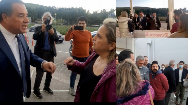 ΑΔΩΝΙΣ ΓΕΩΡΓΙΑΔΗΣ: Πήγε μυστικά στο Νοσοκομείο Χαλκίδας αλλά έπεσε πάνω στον Σύλλογο Εργαζομένων (VIDEO)