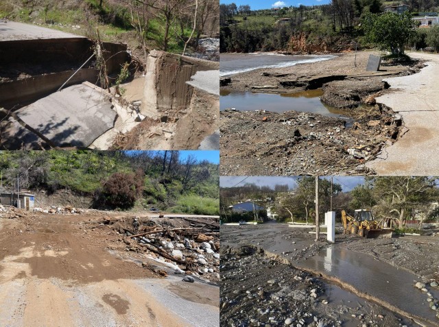 Η κακοκαιρία της Τετάρτης άφησε πληγές στην Βόρειο Εύβοια (φωτό)