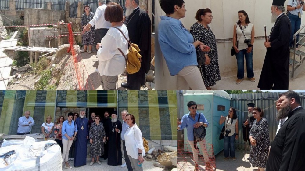 ΧΑΛΚΙΔΑ: Η υπουργός Πολιτισμού επιθεώρησε τις εργασίες αναστήλωσης στο ναό της Αγίας Παρασκευής