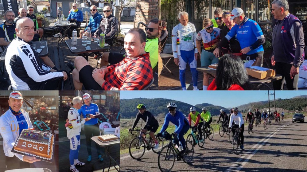 Ποδηλατική βόλτα και κοπή πίτας από τους ποδηλάτες της Χαλκίδας