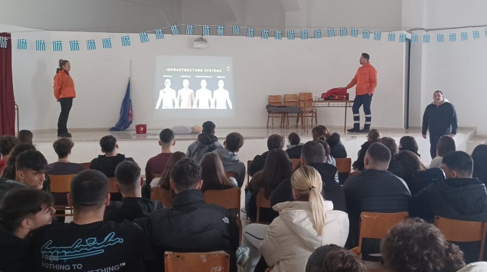 Σεμινάριο πρώτων βοηθειών στους μαθητές του 1ου ΕΠΑΛ Μαντουδίου