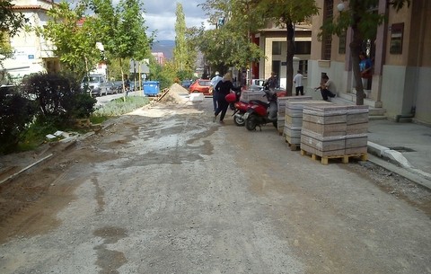 Με γοργούς ρυθμούς τα έργα στην οδό Πινδάρου