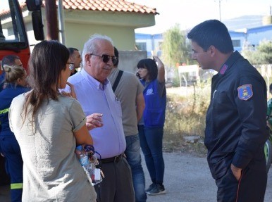 Ο Παγώνης στο Κέντρο Φιλοξενίας Προσφύγων
