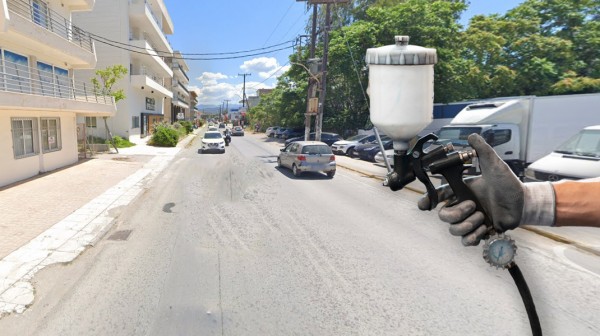 ΧΑΛΚΙΔΑ-ΛΕΩΦΟΡΟΣ ΧΑΪΝΑ: Εργάτες ...έβαψαν οχήματα