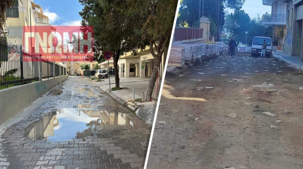 ΧΑΛΚΙΔΑ: Παραμένει λίμνη η οδός Ιφιγενείας!