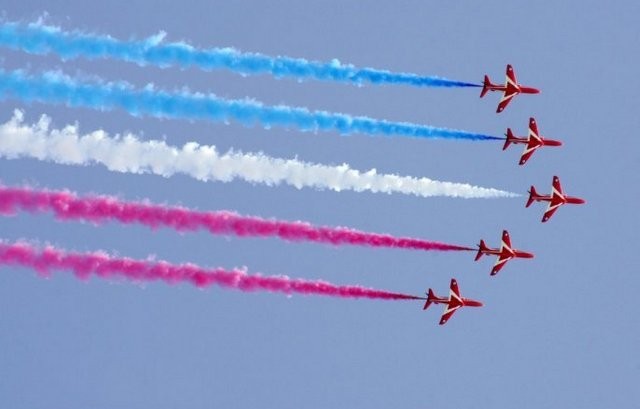 Το θρυλικό σμήνος της RAF προπονείται στο νότιο Ευβοϊκό και κόβει την ανάσα