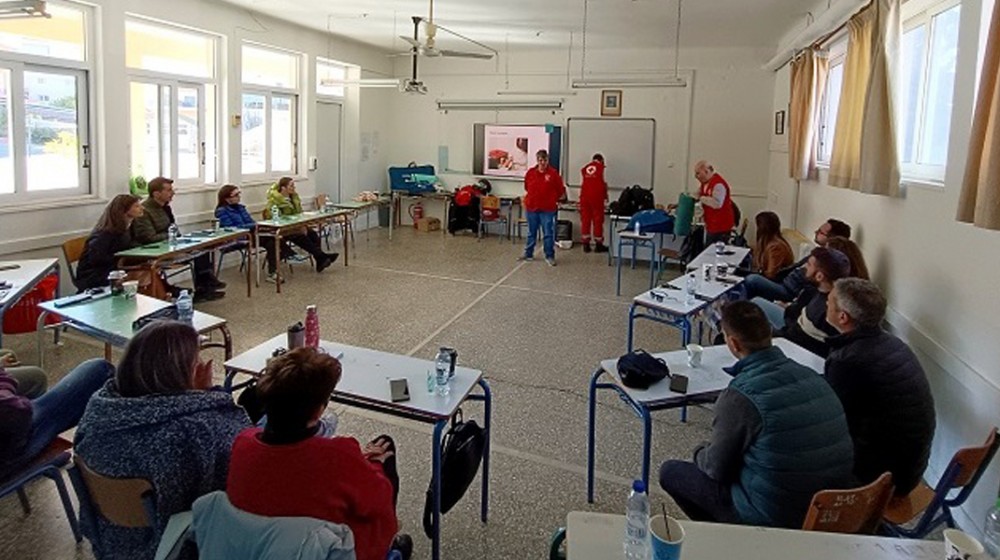 ΧΑΛΚΙΔΑ: Εκπαιδευτικό Σεμινάριο Πρώτων Βοηθειών από τον Ερυθρό Σταυρό