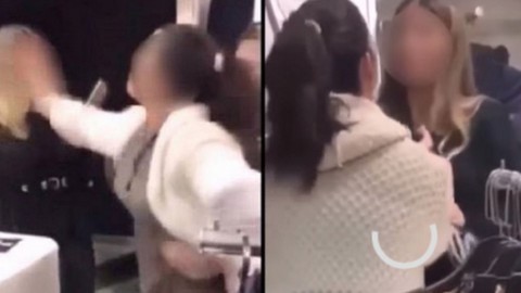Απατημένη σύζυγος χαστουκίζει γυναίκα on camera (VIDEO)