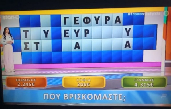 ΤΡΟΧΟΣ ΤΗΣ ΤΥΧΗΣ: Έχασε πάνω από 4000 ευρώ γιατί δεν ήξερε την γέφυρα του Ευρίπου