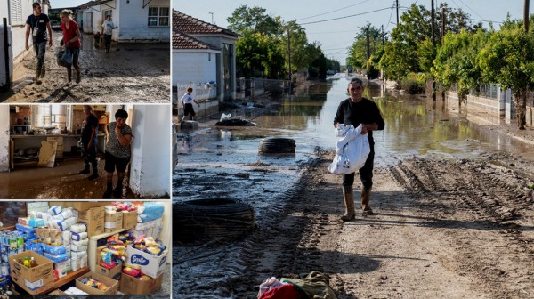 ΒΟΡΕΙΑ ΕΥΒΟΙΑ: Οι κάτοικοι μαζεύουν τρόφιμα και είδη πρώτης ανάγκης για τους πλημμυροπαθείς της Θεσσαλίας