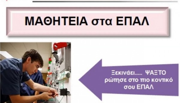 ΕΥΒΟΙΑ: Ζητούνται επιχειρήσεις για να απασχολήσουν απόφοιτους του ΕΠΑΛ