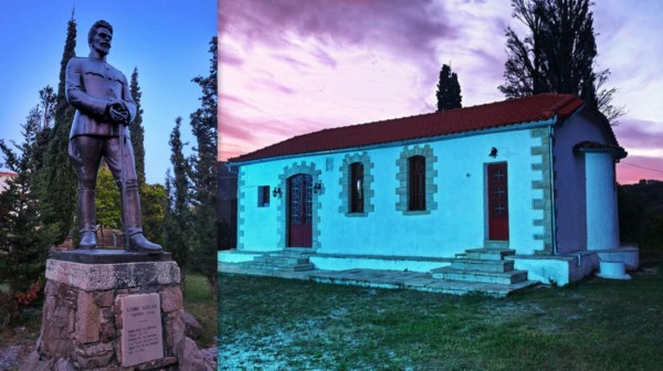 Ο Δήμος Κύμης – Αλιβερίου φώτισε μπλε τον Προφήτη Ηλία στην Κύμη