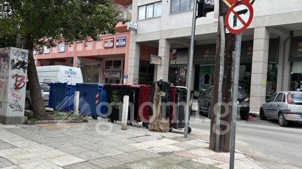 ΧΑΛΚΙΔΑ: Έβαλαν ...σκιάχτρο στα σκουπίδια