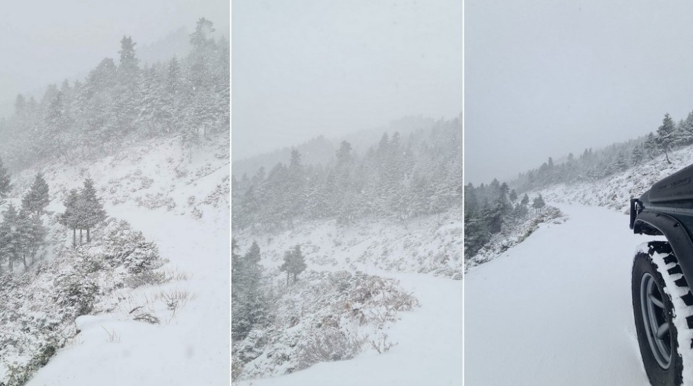 Στα λευκά η Δίρφυς τελευταία μέρα του χρόνου!