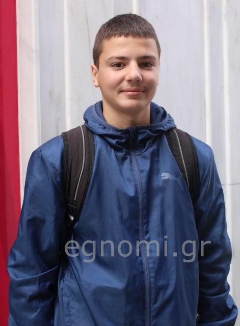 Στεναχωρημένος δηλώνει ο 17χρονος Χαλκιδέος Ηλίας Γιοβάν