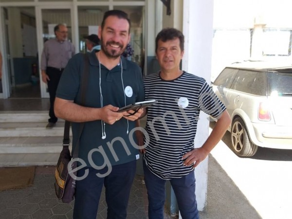 ΚΩΣΤΑΣ ΜΠΑΡΟΥΤΑΣ-ΔΗΜΗΤΡΗΣ ΑΔΑΜΗΣ: Ενημερώνουν τους ψηφοφόρους ... καλωδιωμένοι!