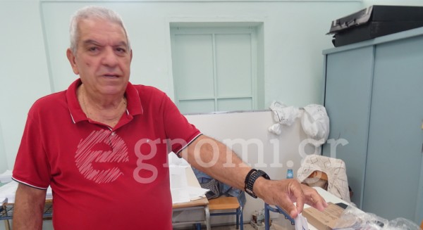 Με χιουμοριστική διάθεση στην κάλπη ο Χαλκιδέος Μιχάλης Σταματόπουλος