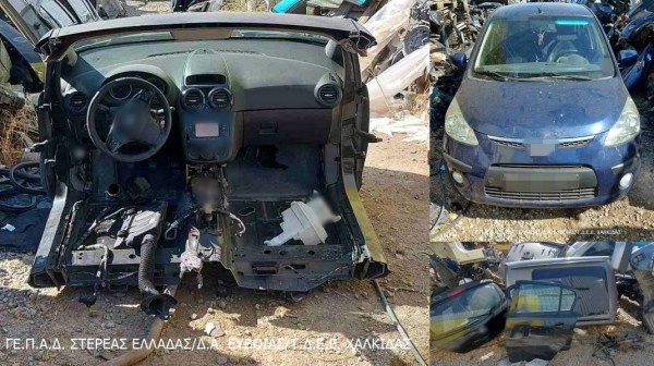 ΧΑΛΚΙΔΑ: Έβγαλε ...λαβράκι η έρευνα σε επιχείρηση εμπορίας μεταχειρισμένων ανταλλακτικών αυτοκινήτων
