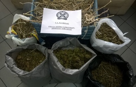 Βρήκαν χασίς με το ... τσουβάλι στο Αλιβέρι