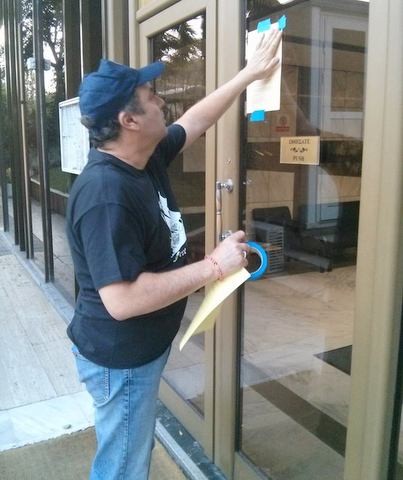 Διαμαρτυρία Πειρατών στη Σουηδική πρεσβεία στην Αθήνα