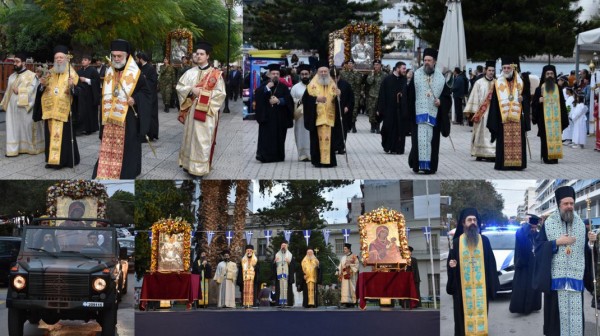 ΧΑΛΚΙΔΑ: Συγκίνηση και χαρά στην υποδοχή της ιερής εικόνας της Παναγίας Ελεούσας από μοναστήρι της Θεσσαλονίκης (VIDEO)