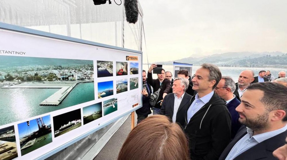 Παρουσία Μητσοτάκη η έναρξη λειτουργίας του νέου λιμανιού στον Άγιο Κωνσταντίνο