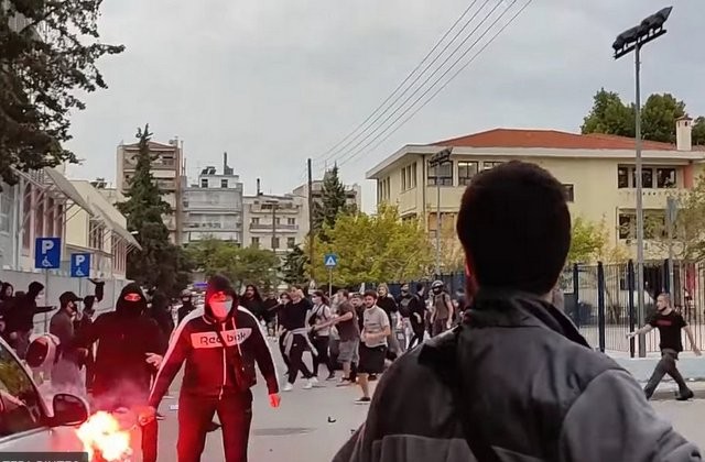 Θλιβερά επεισόδια έξω από το ΕΠΑΛ Σταυρούπολης (ΒΙΝΤΕΟ)