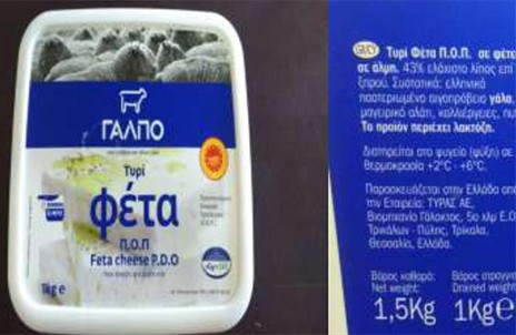 Απόσυρση φέτας από τα LIDL