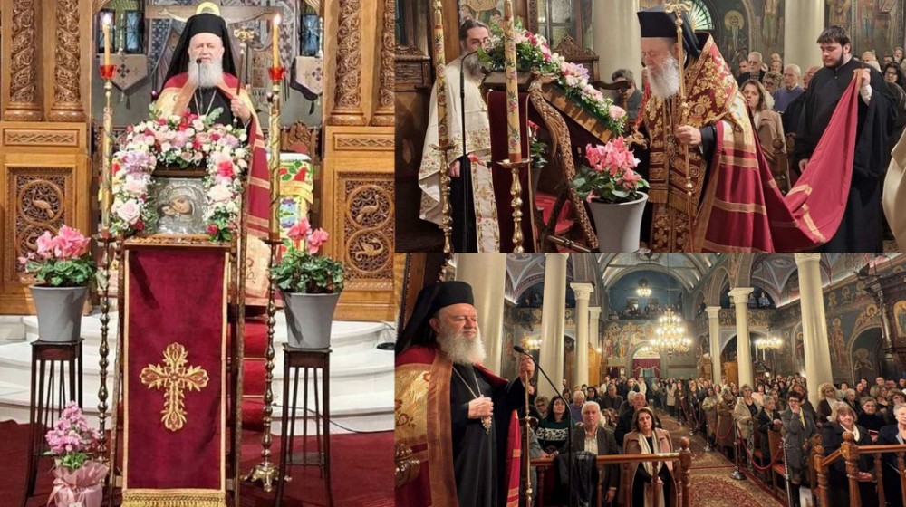 ΧΑΛΚΙΔΑ: Χοροστασία του Μητροπολίτη στους Χαιρετισμούς της Θεοτόκου