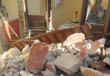 Μοναστήρι καταπλακώθηκε από βράχους μετά από κατολίσθηση