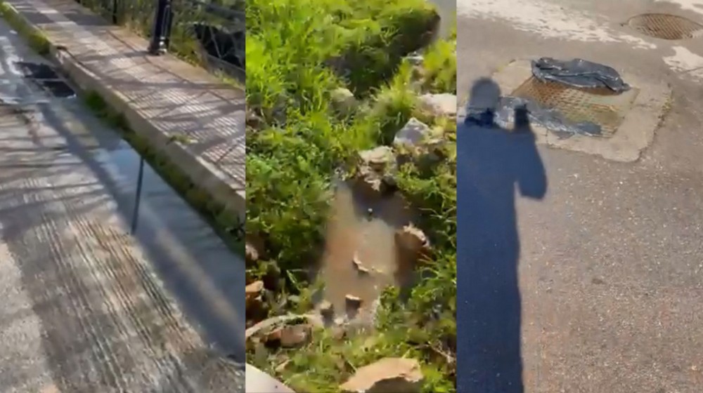 ΑΡΤΑΚΗ- ΦΑΝΕΡΩΜΕΝΗ: Σπασμένο φρεάτιο αφήνει λύματα στον δρόμο και καταλήγουν στη θάλασσα