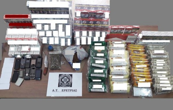 ΕΡΕΤΡΙΑ: Συνέλαβαν 63χρονη γυναίκα με ναρκωτικά, λαθραία τσιγάρα και καπνό