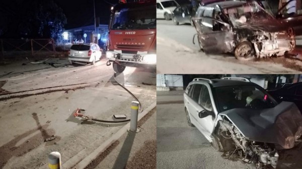 ΔΗΛΕΣΙ: Δύο τραυματίες σε σφοδρή σύγκρουση οχημάτων το βράδυ της Πέμπτης (φωτό)