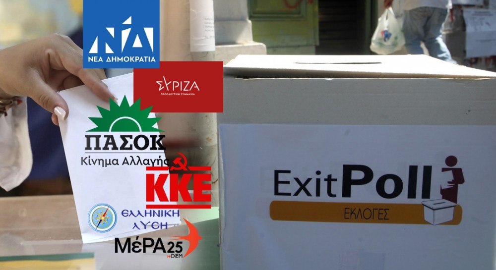 ΤΕΛΙΚΟ EXIT POLL: Στις 14 μονάδες η διαφορά υπέρ της ΝΔ