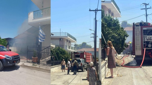 ΚΑΛΟΧΩΡΙ-ΠΑΝΤΕΙΧΙ: Φωτιά σε αποθήκη το μεσημέρι της Τετάρτης (φωτό)
