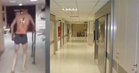 Με το μαχαίρι στην πλάτη βγήκε έξω από το νοσοκομείο για ένα τσιγάρο