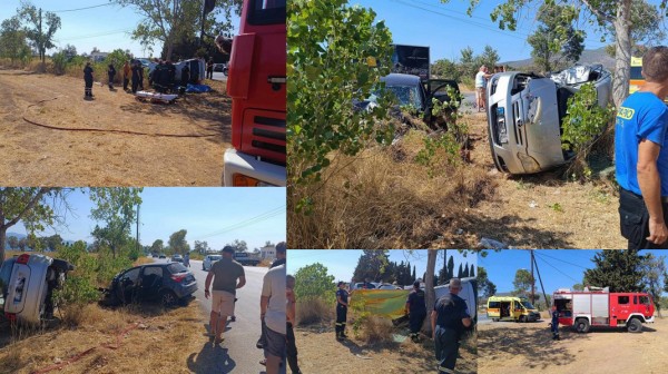 ΕΡΕΤΡΙΑ: Σοκαριστικές εικόνες από το δυστύχημα με μία νεκρή και έναν σοβαρά τραυματία (φωτό)