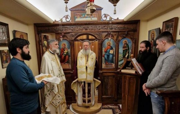 ΧΑΛΚΙΔΑ: Θεία λειτουργία στο Επισκοπείο για την γιορτή του Αγίου Παρθενίου