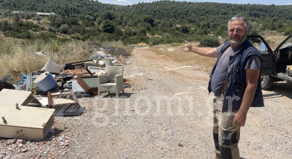 ΑΦΡΑΤΙ: Περιβαλλοντική μόλυνση από χωματερή (VIDEO)